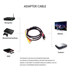 HDMI To 3RCA Male Cable 1.5M- SD