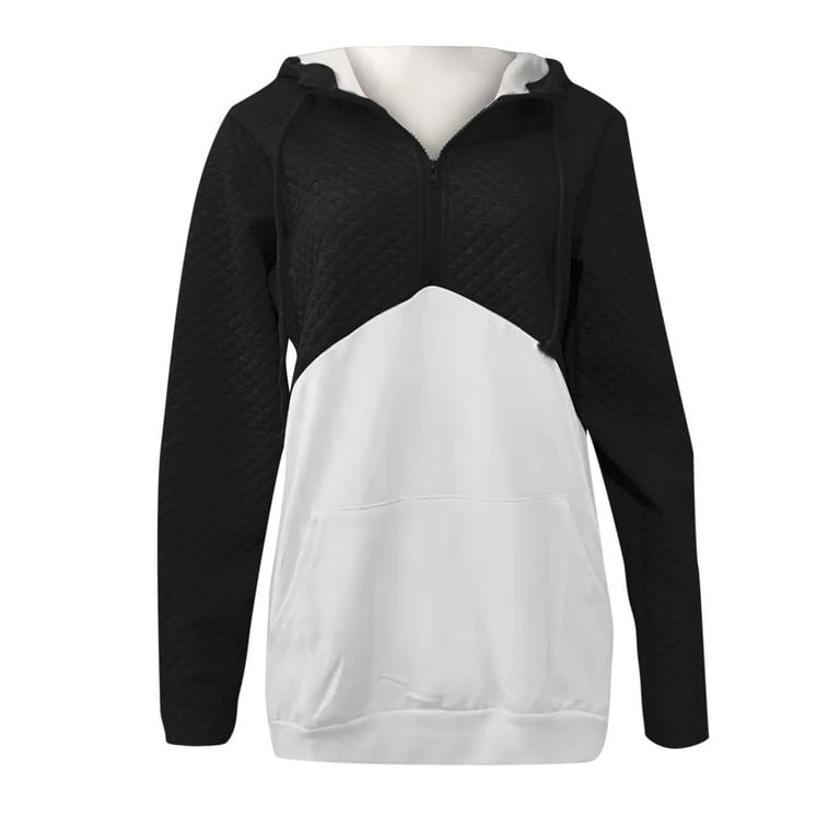 Sweatshirt Loose Comfortable Splice Pocket Pullover Hoodie