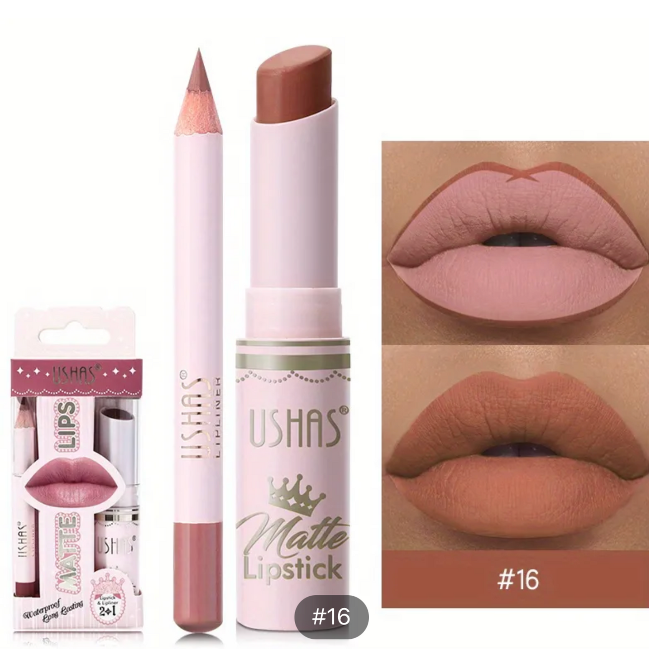 Matte Lipstick & Lip Liner Set 2pc