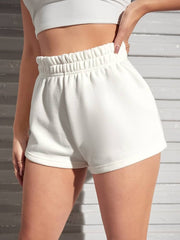 Elastic Waist Short Shorts