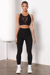 Yoga Pants Suit With Mesh And Pineapple Cloth