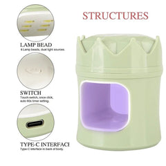 Crown Portable Mini Nail Lamp Compact  UV/LED