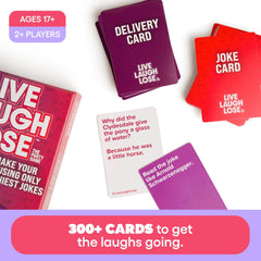 Live Laugh Lose Party Game: Compete to Make Corny Jokes Funny