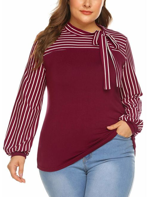 Tie Knot Flounce Sleeve Curve Top