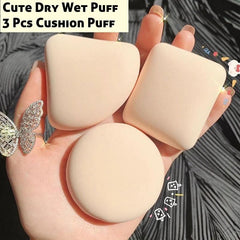3 Pieces Dry Wet Usable Makeup Cosmetic Puff