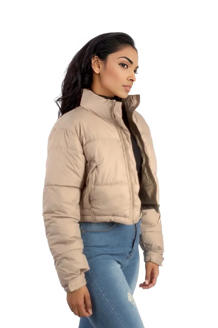 Short Padded Puffer Crop Jacket