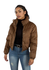 Corduroy Crop Padded Jacket