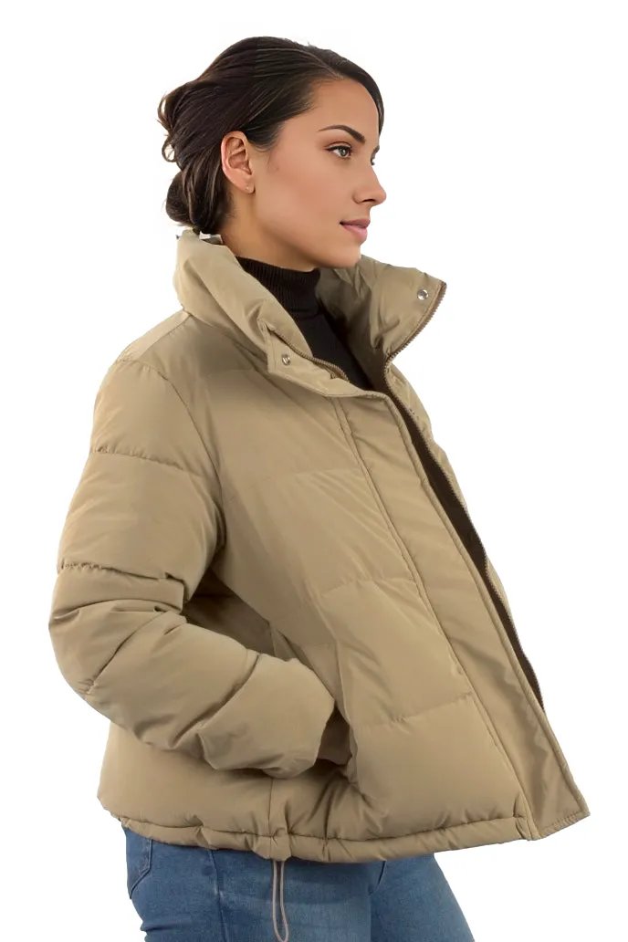 Standard Collar Short Cut Padded Jacket