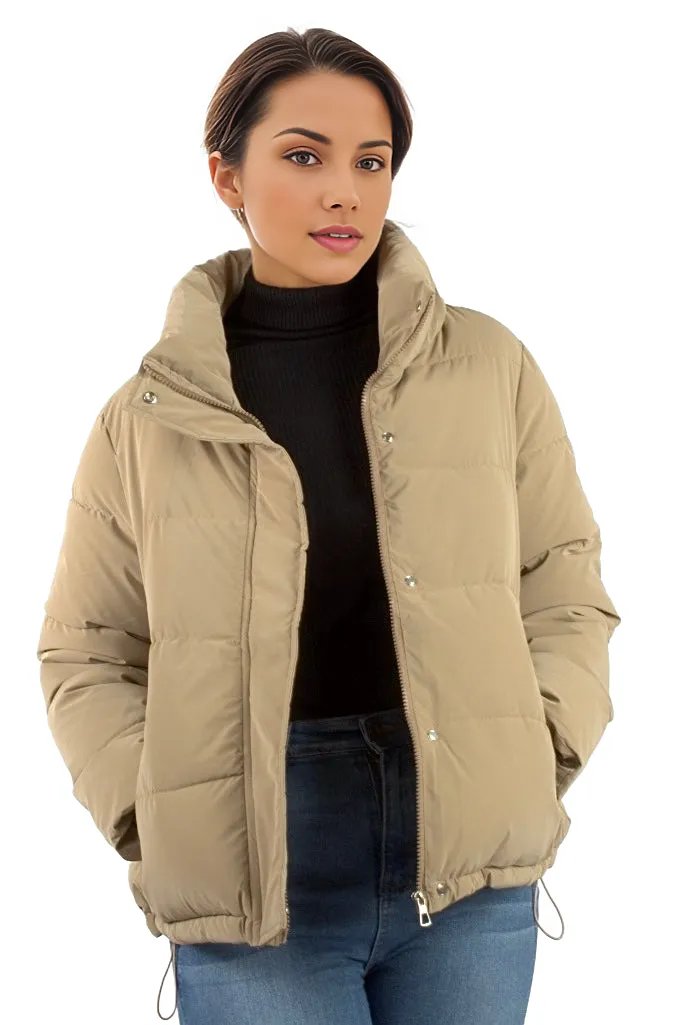 Standard Collar Short Cut Padded Jacket