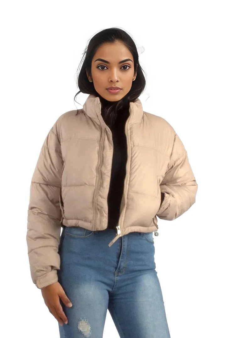 Short Padded Puffer Crop Jacket