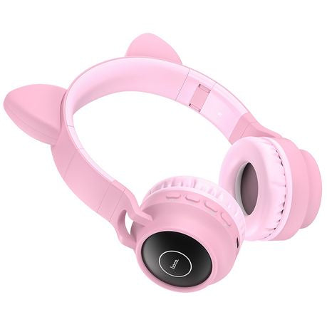 HOCO W27 Wireless Headphones Cat Ear Pink