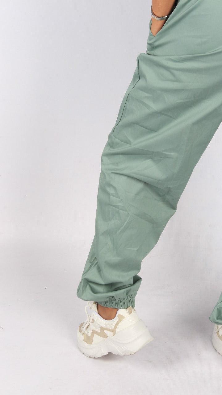 Cargo Trousers High Waist Button Pants without chain