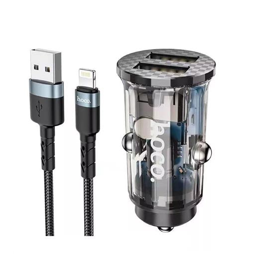 HOCO DZ3 Dual Ported Car Charger Set