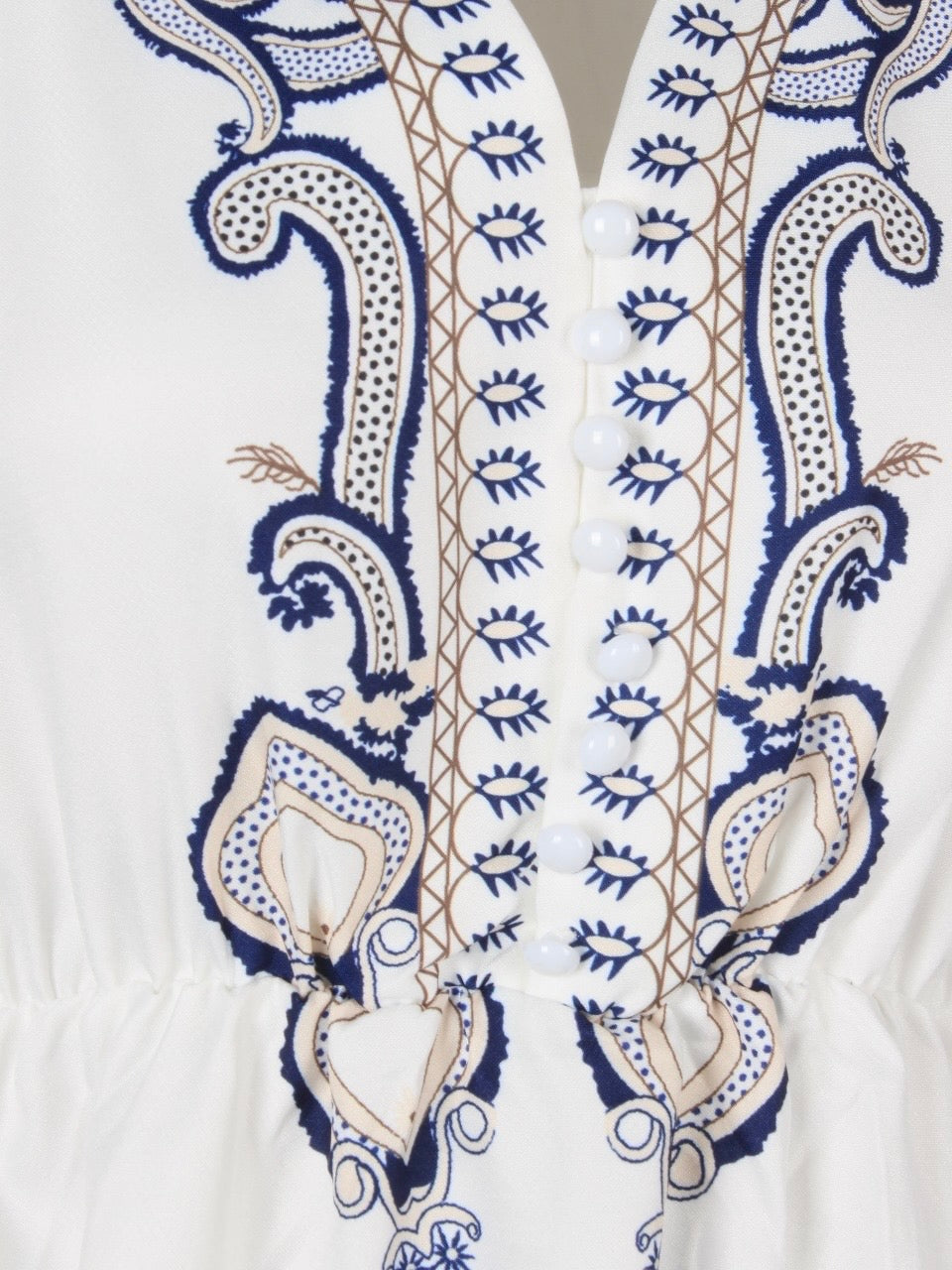 Traditional pattern maxi summer dress