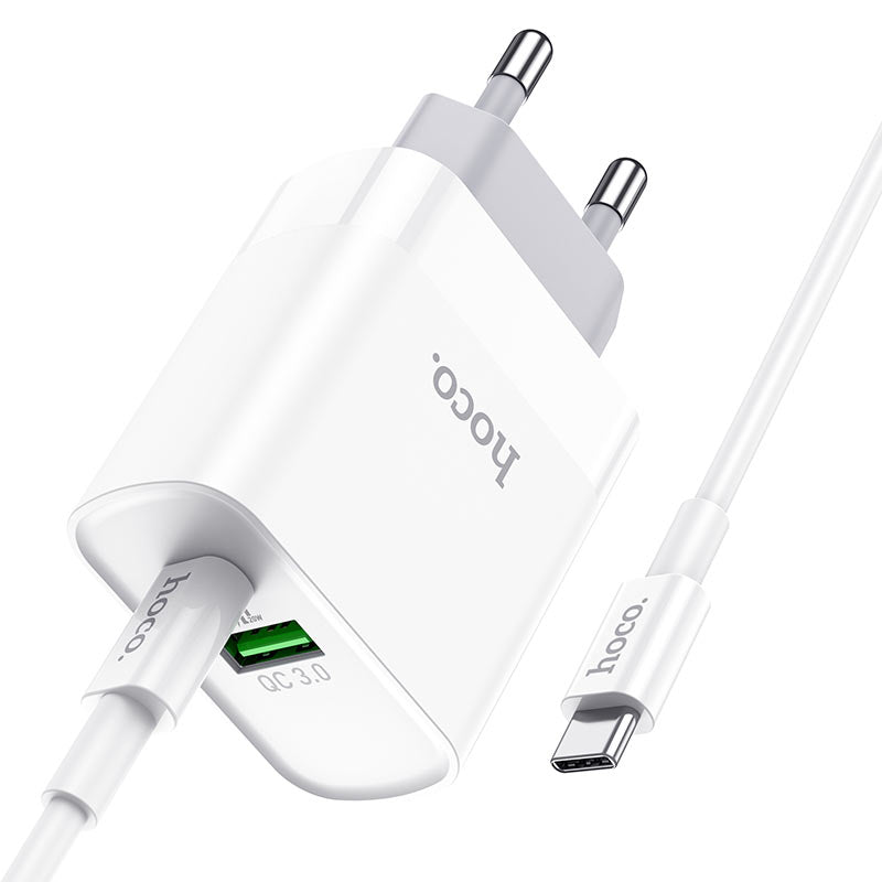 HOCO Dual Wall Charger Set Type C-IOS Cable