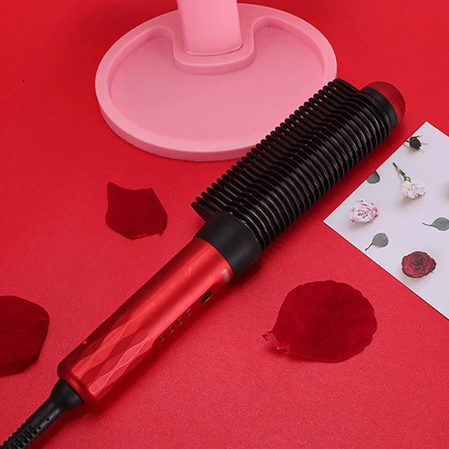 Hair Straightner Curling Iron Comb