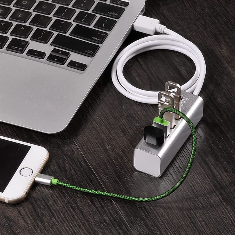 HOCO USB hub USB-A to four ports USB 2.0 charging and data sync