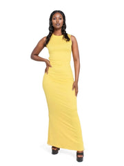 Bodycon tie back maxi dress