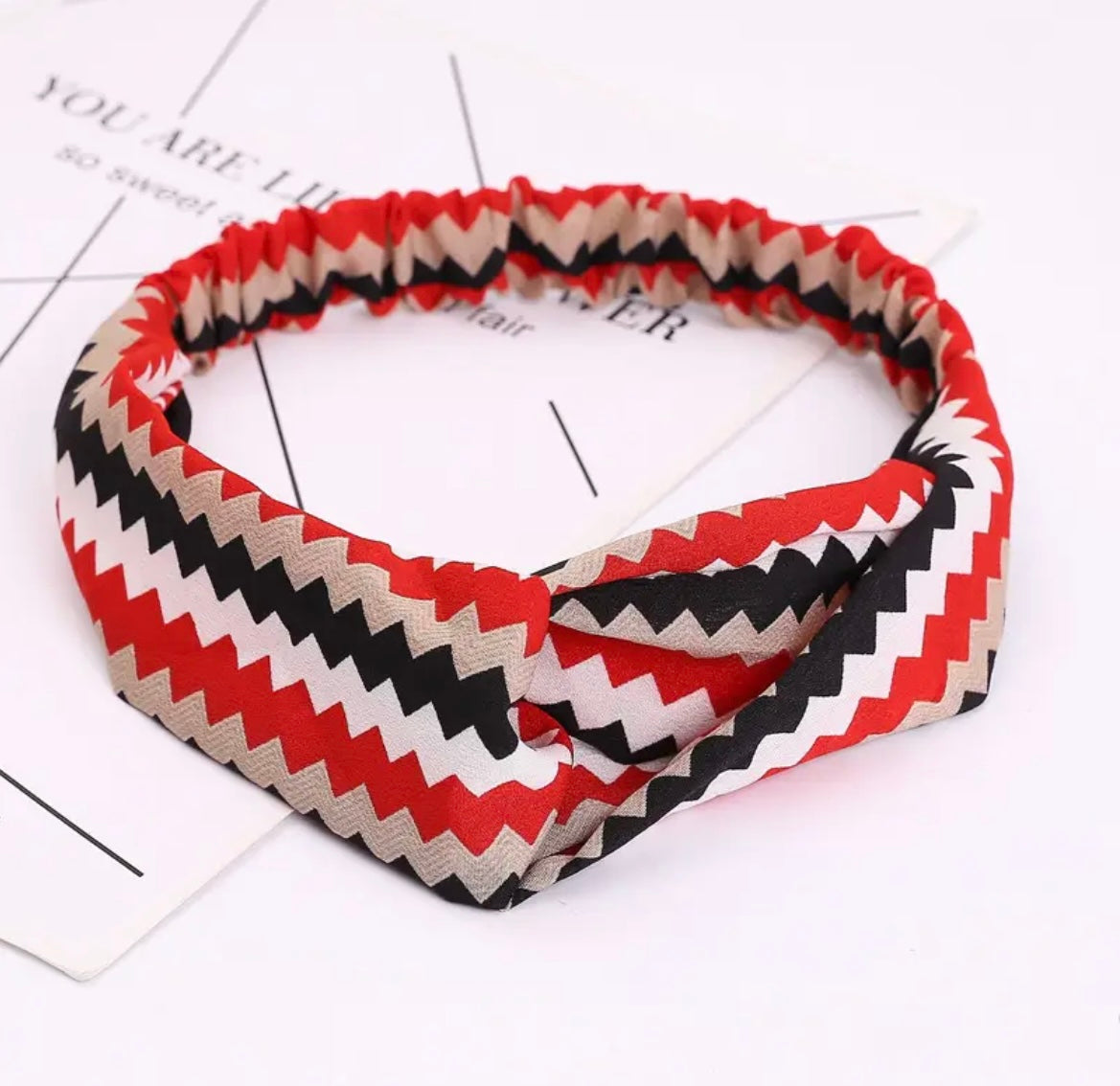 Knot hair band with elastic