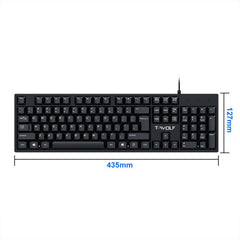 TWOLF T15 105 Keys USB Keyboard