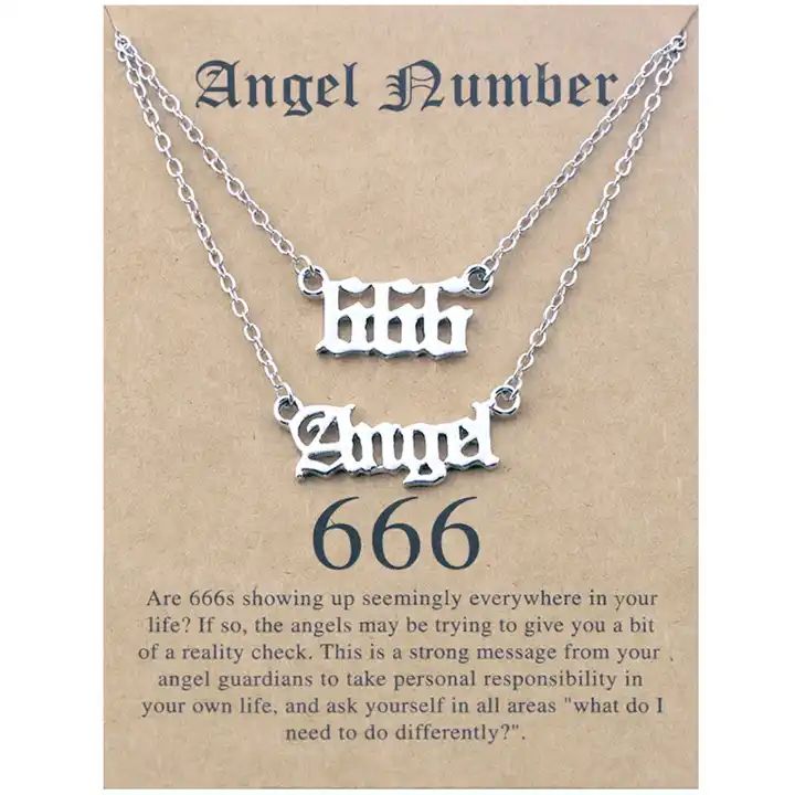 Minimalist Angel Numbers 2pc Necklace Set