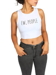 Letter Graphic Tank Crop Top