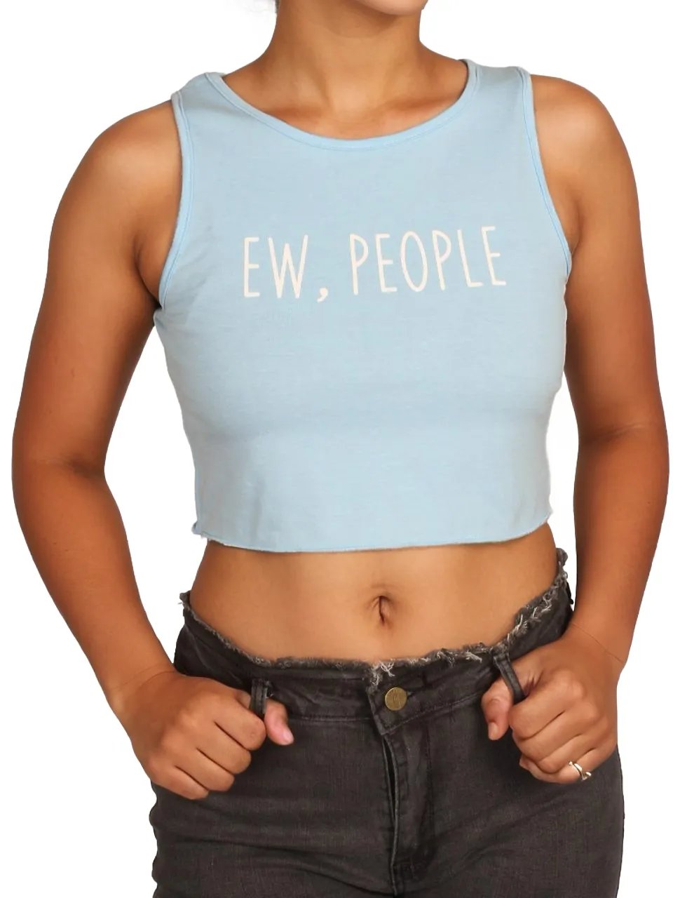 Letter Graphic Tank Crop Top