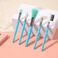 5pc colourful makeup brush set