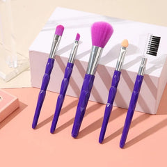 5pc colourful makeup brush set
