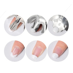 Stainless steel French nail style art