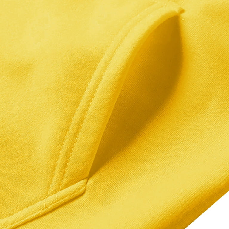 Solid Kangaroo Pocket Thermal Lined Hoodie