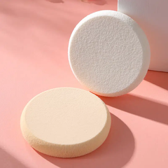 Round flat makeup sponge 2pc