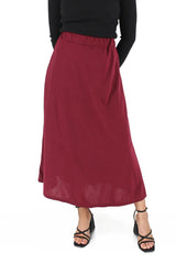 A-Line Midi Skirt With Pockets