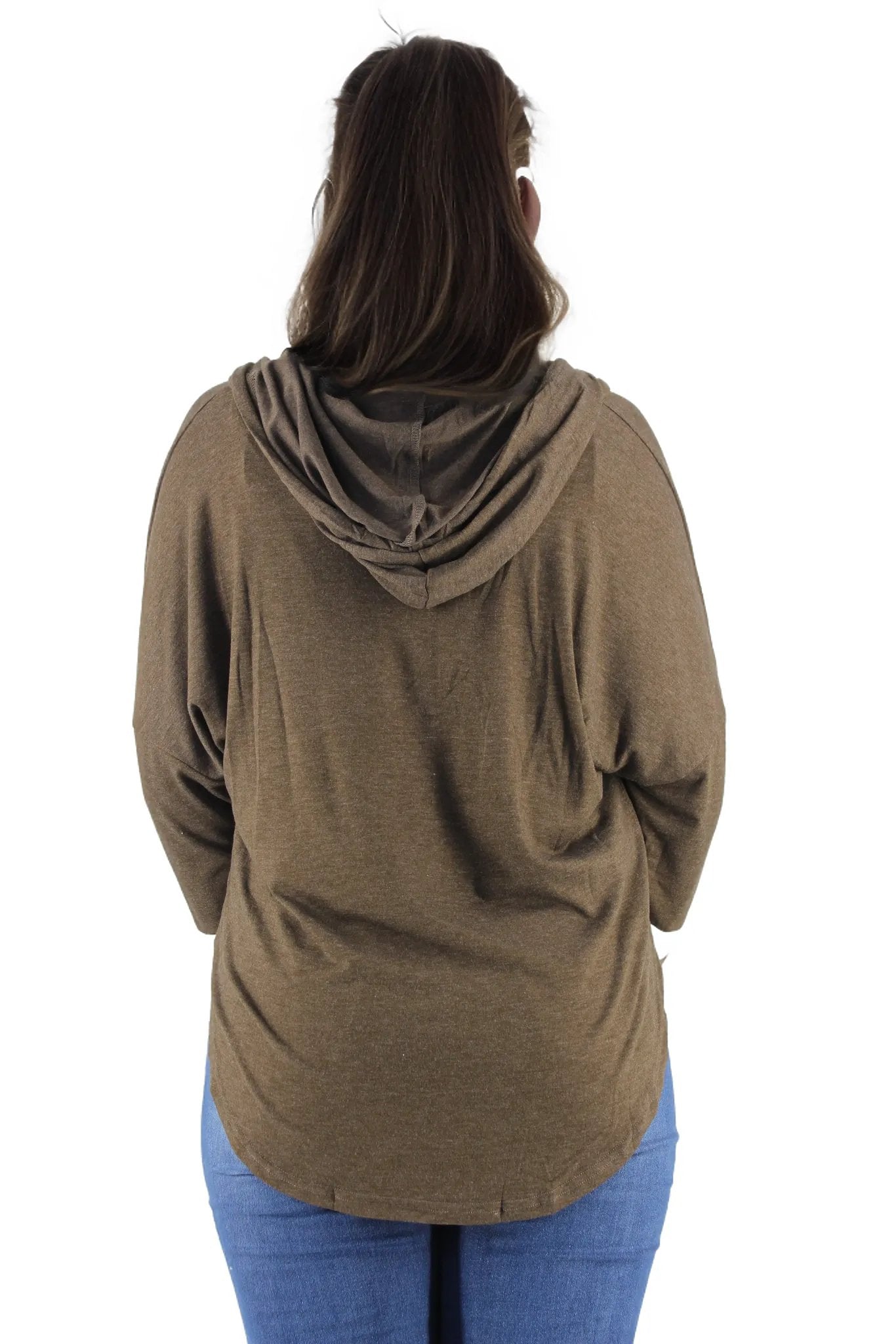 Thin Stripe Hooded Long Sleeve T-Shirt