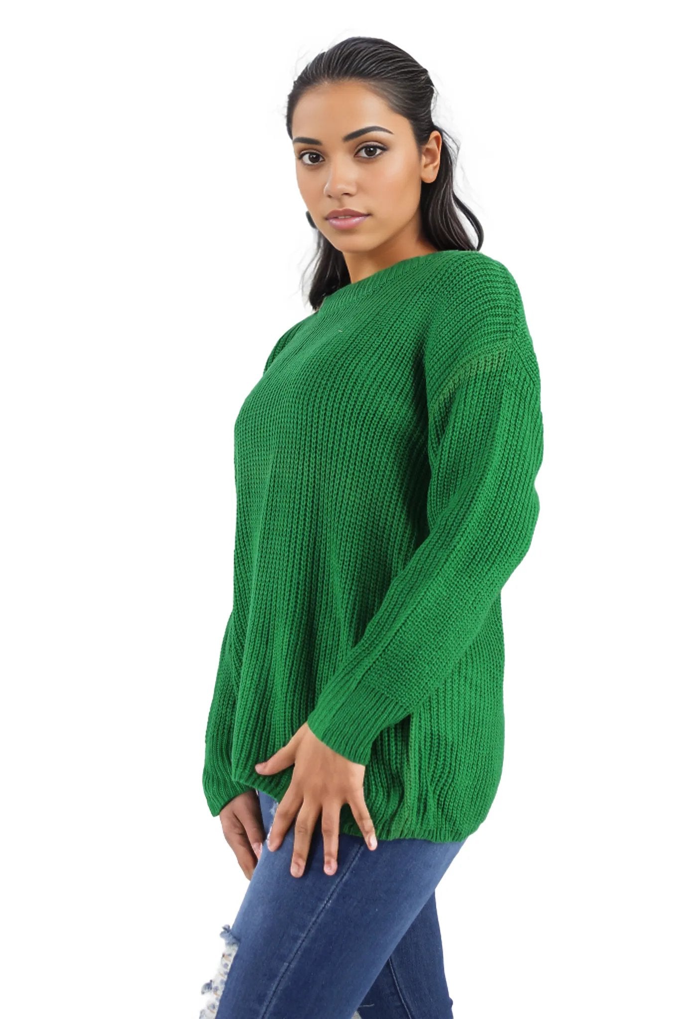 Wool Knitted Long Sleeve Pullover Jersey