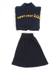 Graphic Jersey & Mini Skirt set