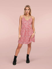 Spaghetti Strap Mini Ditsy Dress