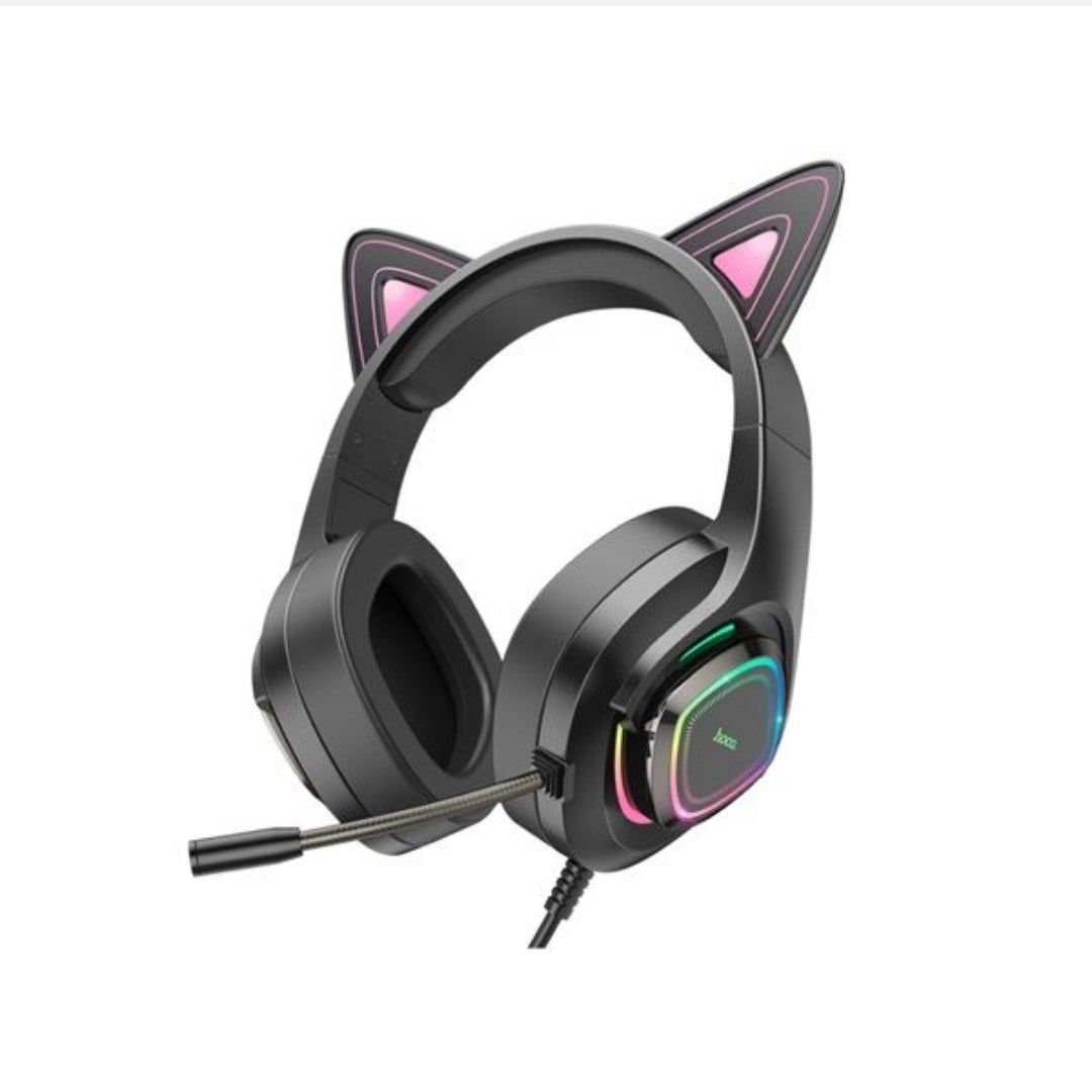 HOCO W107 Cat Luminous LED Ear Gaming Headphones