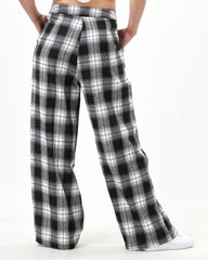 Baggy plaid pants with pockets - XD21