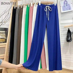 Drawstring Pants Wide Leg High Waist - XD21