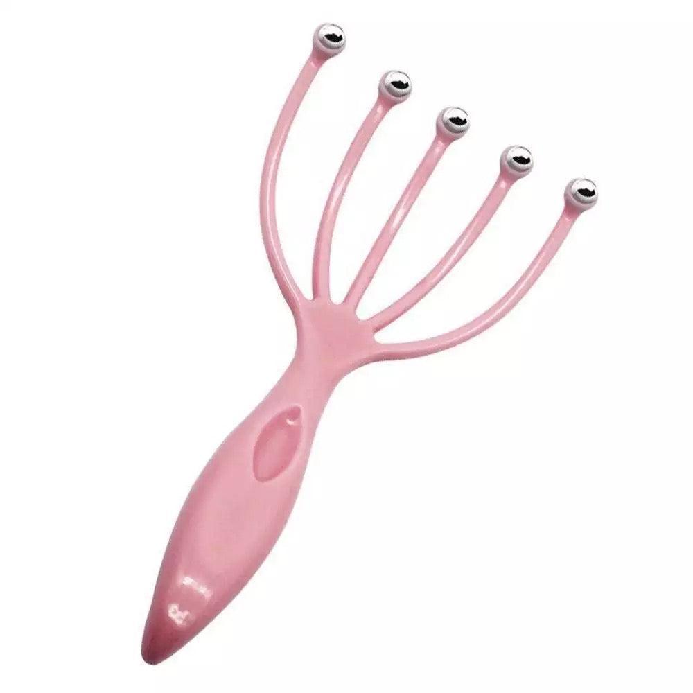 Head Massager Scalp Neck Comb Roller Five Finger Claws Steel Ball - XD21