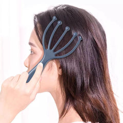 Head Massager Scalp Neck Comb Roller Five Finger Claws Steel Ball - XD21