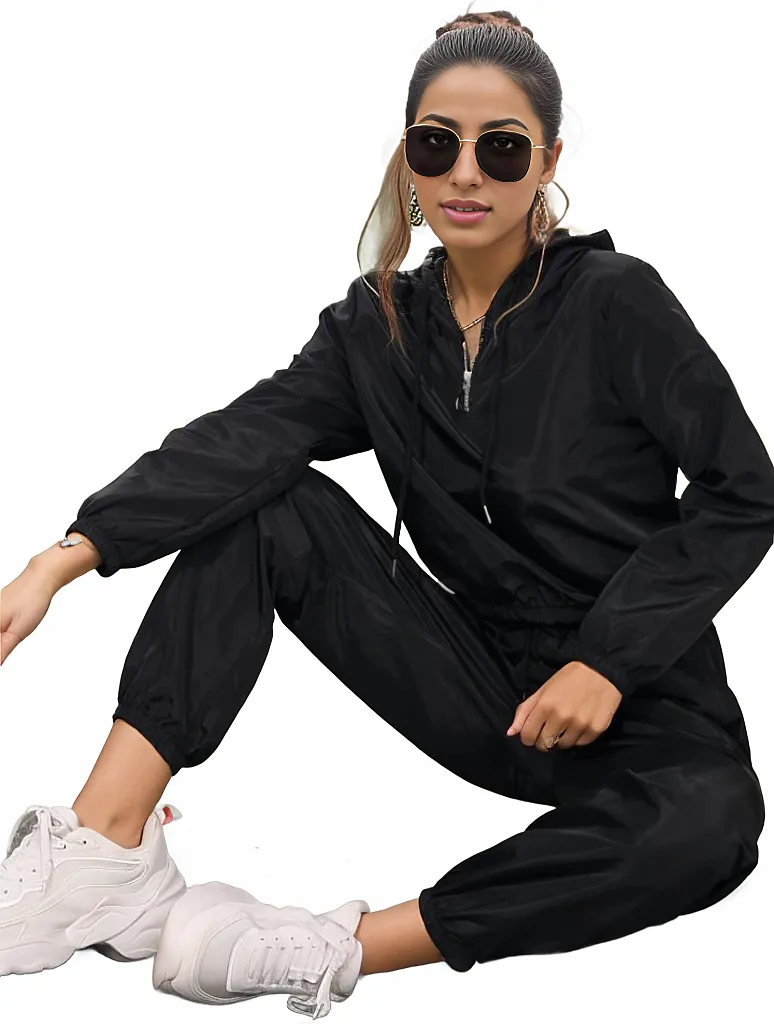 Drawstring Sweatshirt With Zip and Hoodie & Sweatpants Set