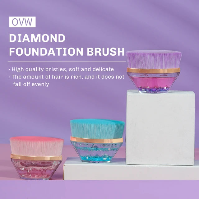 Diamond Foundation Blush BBCream Tight and Soft Fiber Cosmetic Beauty Makeup Brush Tool