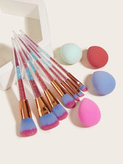 Glitter 7 Pc Make Up Brush Set