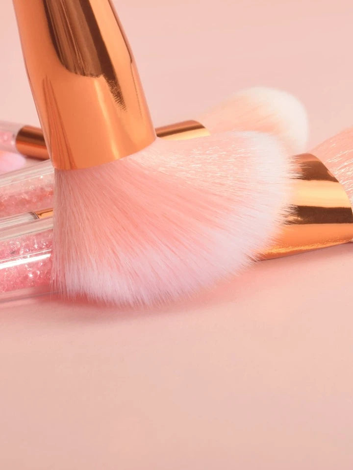 Glitter 7 Pc Make Up Brush Set