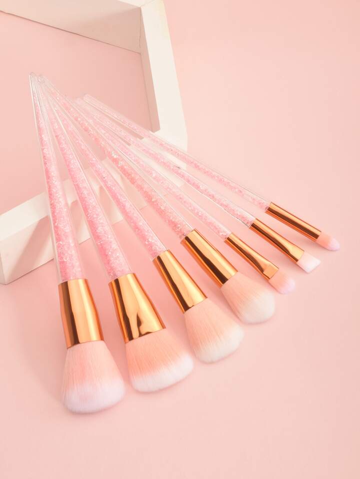 Glitter 7 Pc Make Up Brush Set