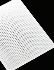 Silver 1sheet Stripe Pattern Nail Art Sticker