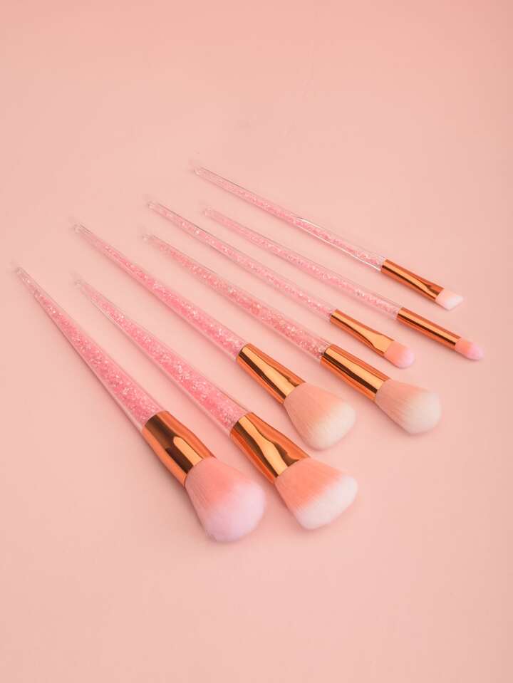 Glitter 7 Pc Make Up Brush Set