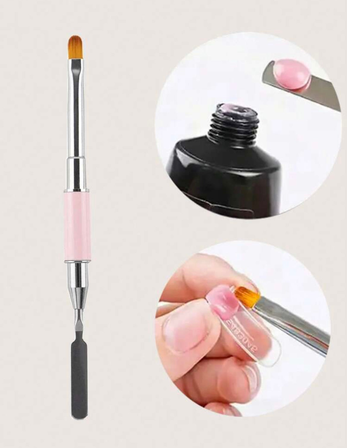 1Pc Dual Ended Poly Nail Extension Tool